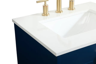 Home Living 19" Modern Blue-Light Bathroom Vanity