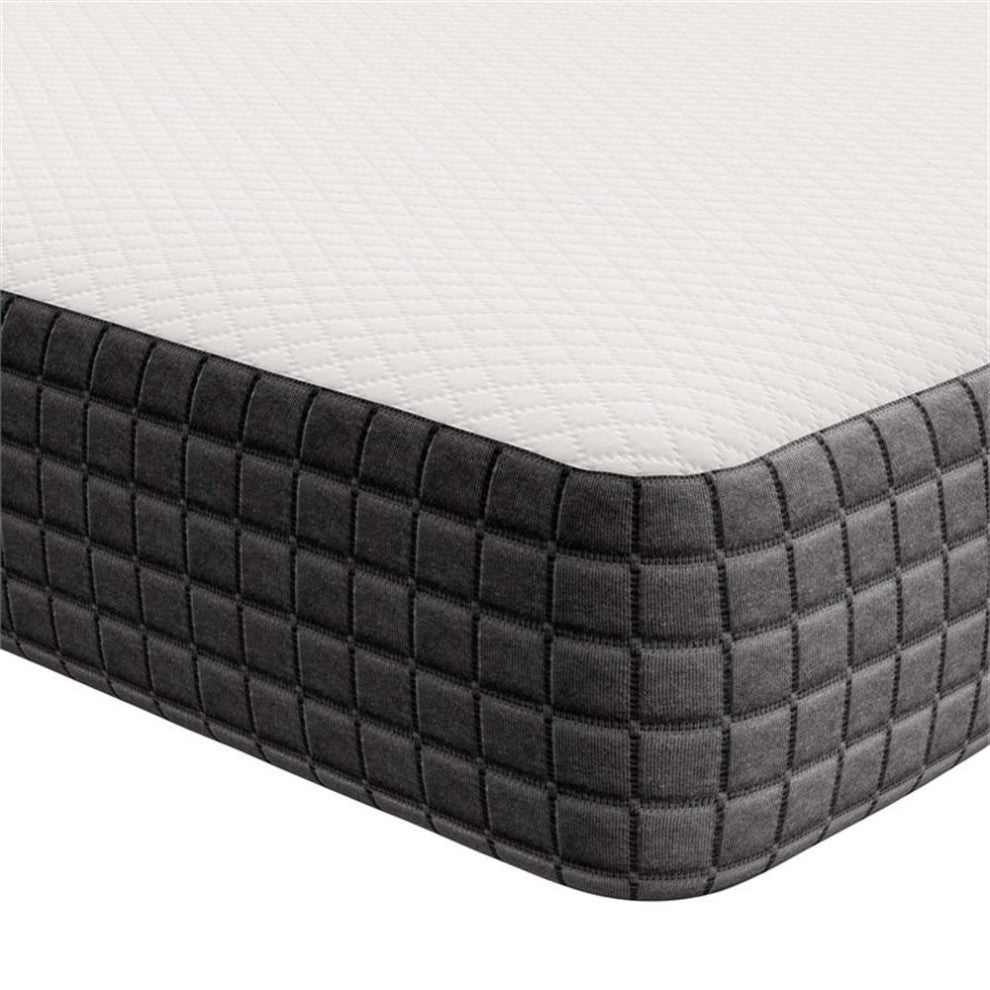 Modway Aveline 6" Modern Style Memory Foam Twin Mattress in White