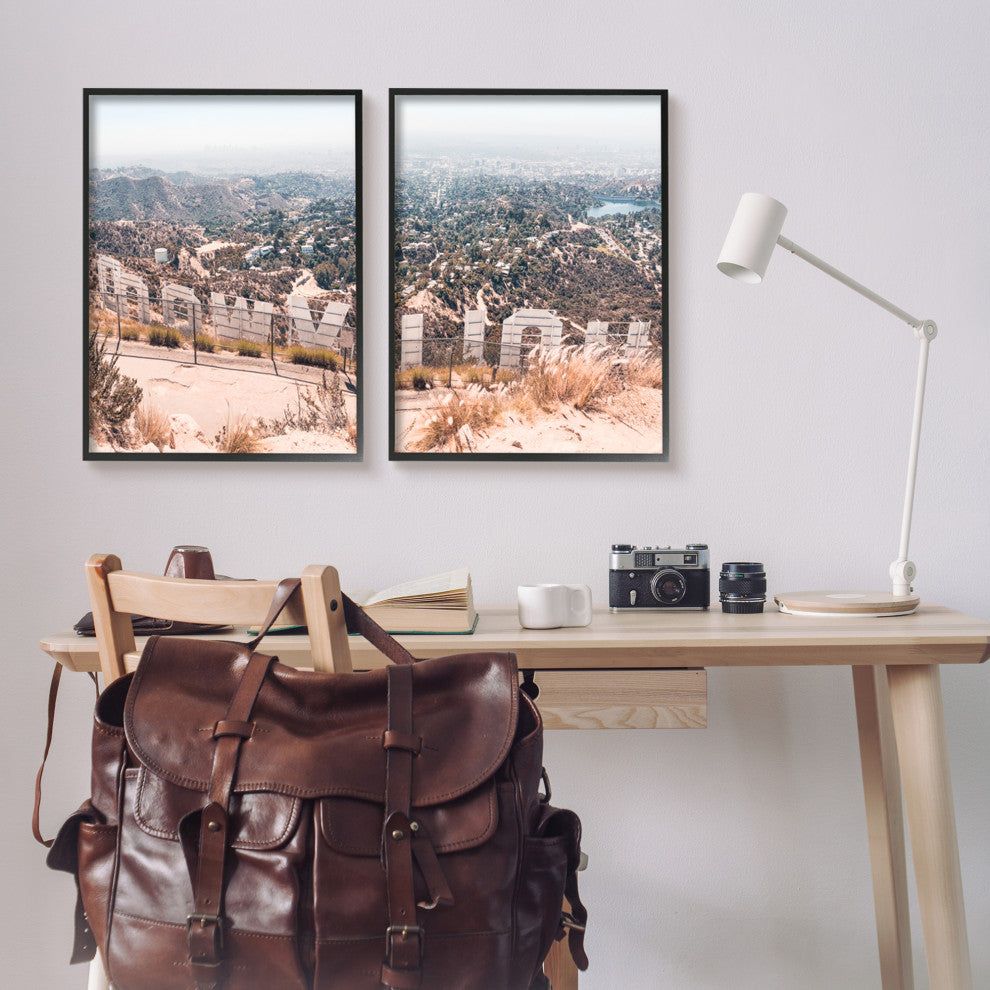 California Film Capital West Coast Hills Cityscape,24 x 30