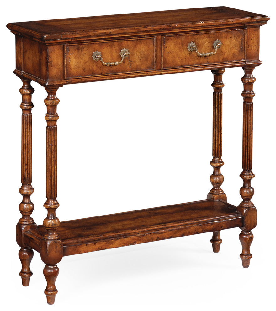 Narrow Walnut Console, Small
