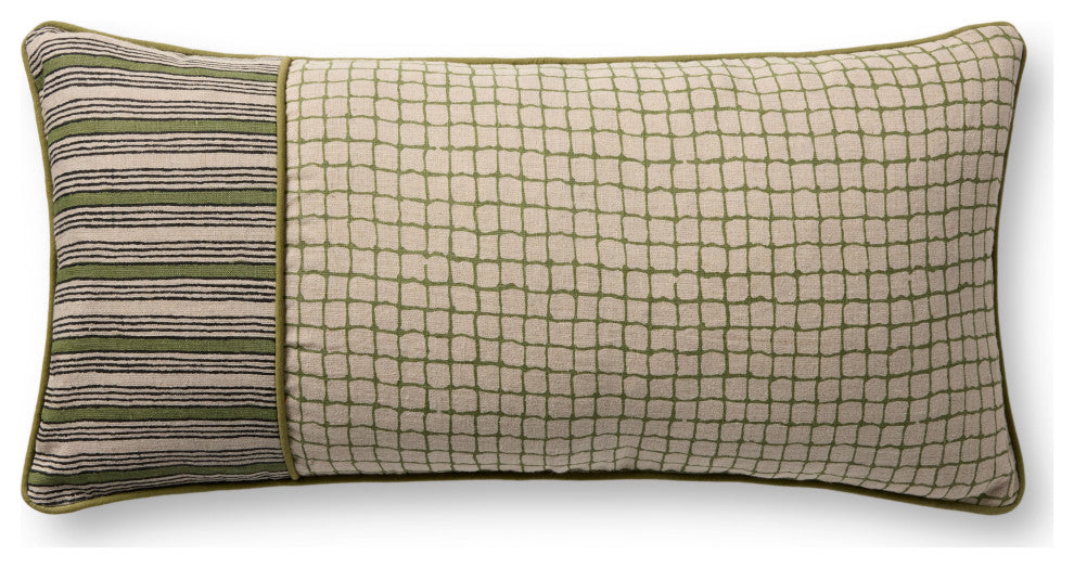 Loloi PLL0198 Green 12'' x 27'' Cover WithDown