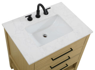 Home Living 30" Single Bathroom Vanity, Honey Brown