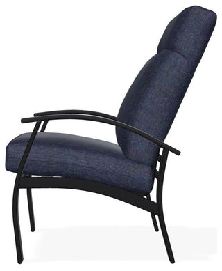 Belle Isle Cushion Outdoor Armchair, Indigo/Black
