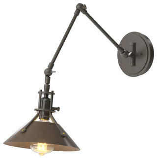 Henry Sconce, Dark Smoke Finish, Bronze Accents