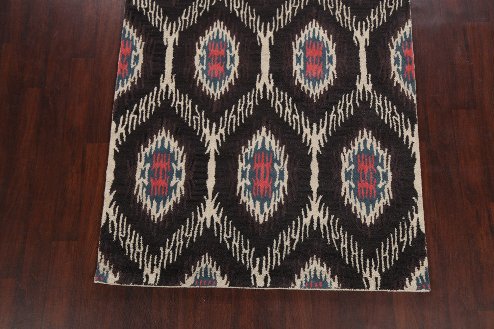 Abstract Contemporary Oriental Area Rug Hand-tufted Wool Carpet 5x8