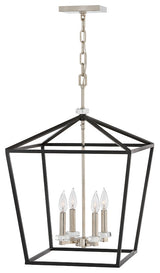 Hinkley Stinson Open Frame Pendant, Black, Medium