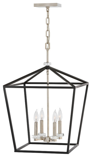Hinkley Stinson Open Frame Pendant, Black, Medium