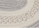 Colonial Mills Crescent NT31 Silver Indoor/Outdoor Area Rug, Round 12'x12'