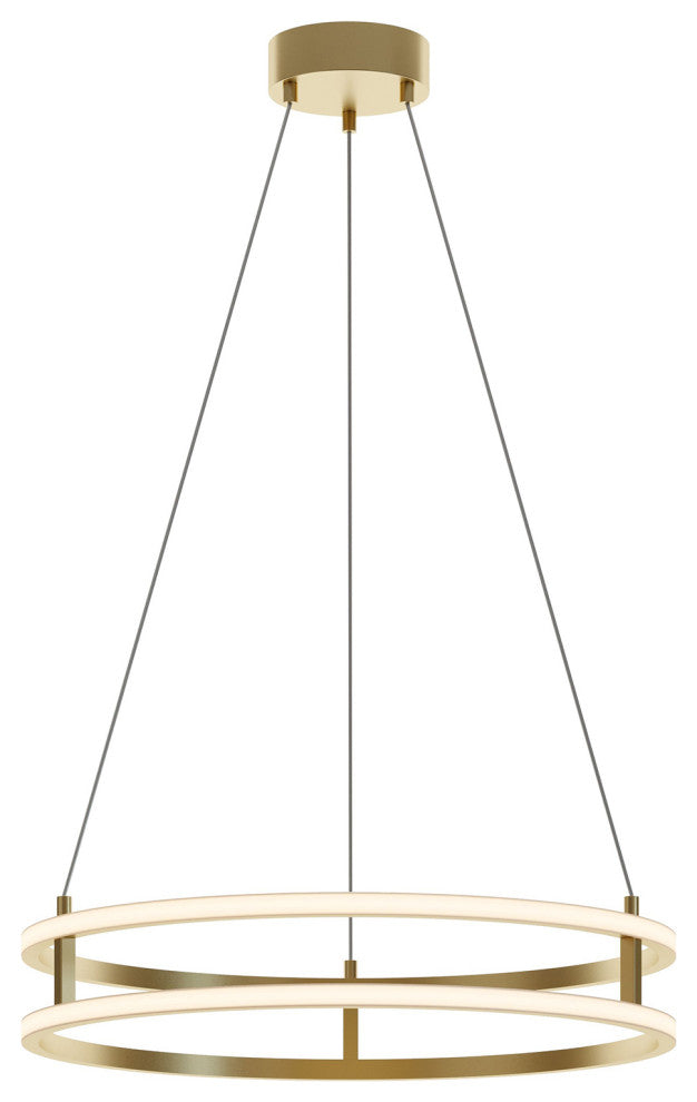 Gemini 24'''' LED Pendant - Gold
