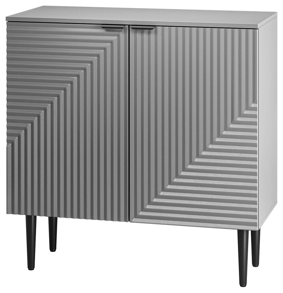 Burkart 2-Door Accent Cabinet, Grey
