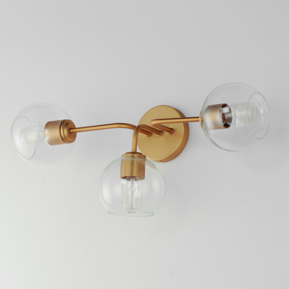 Maxim 21633 Knox 3 Light 24"W Vanity Light - Natural Aged Brass