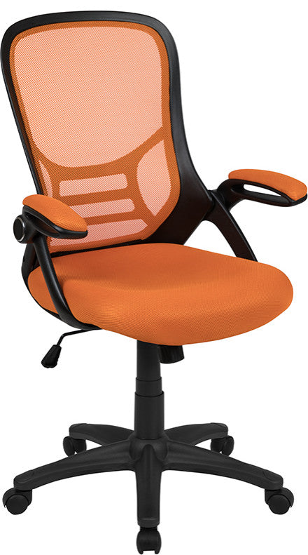 Orange Mesh Office Chair