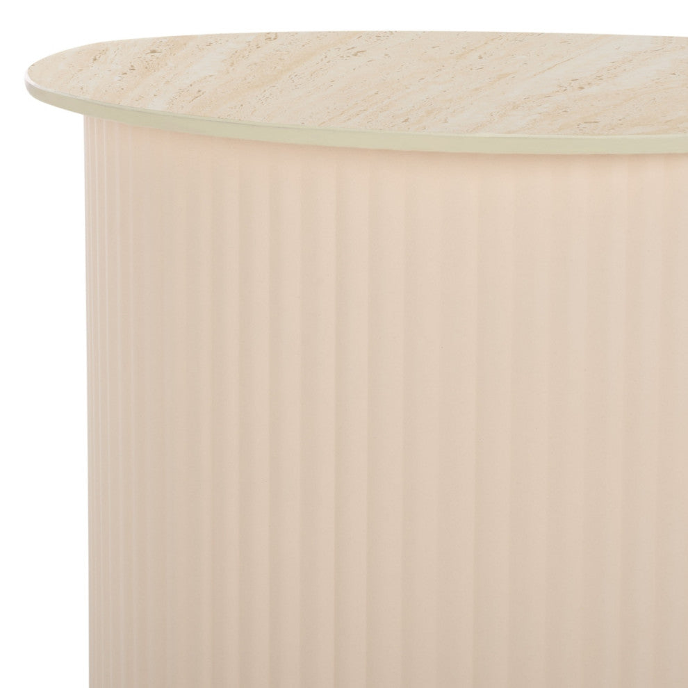 Safavieh MTP Small Ceramic Side Table, Beige