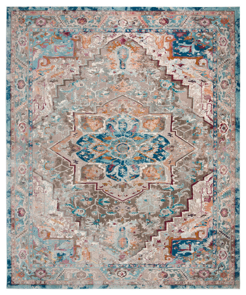 Safavieh Aria Ara119E Vintage/Distressed Rug, Beige/Blue, 10'0"x14'0"