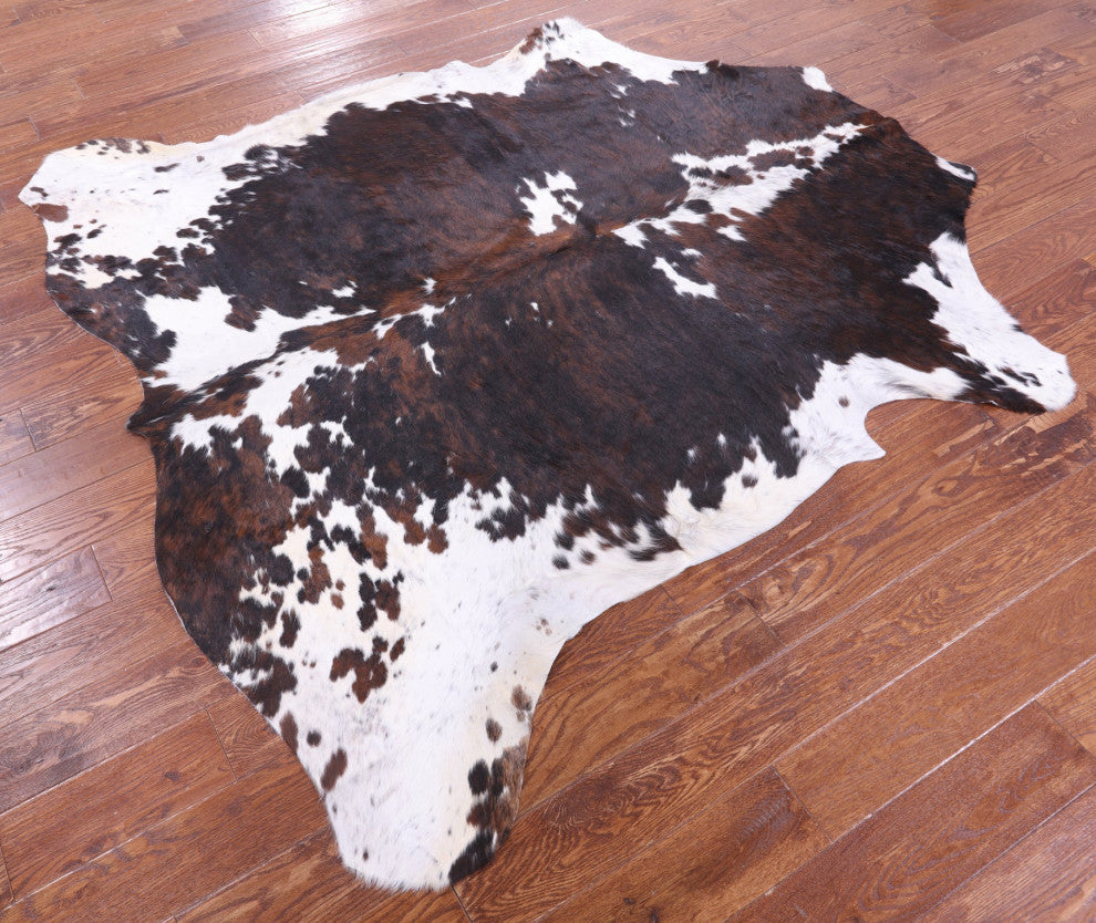 Organic Natural Hair-On Cowhide Area Rug 6' 11" X 6' 7" C1469