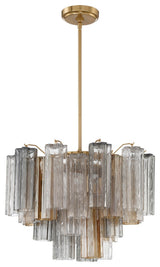 Addis 6-Light Chandelier, Aged Brass