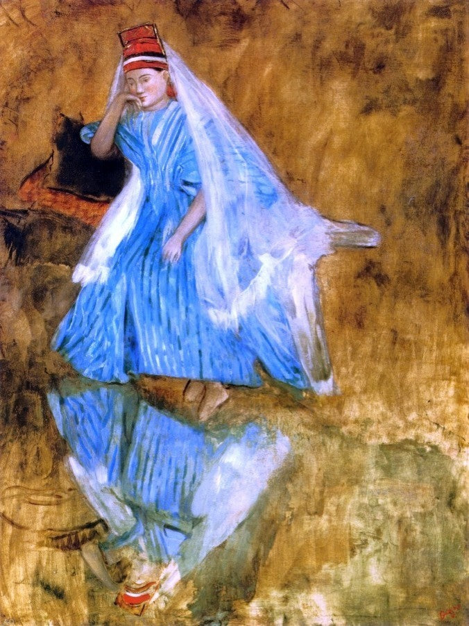 Edgar Degas Mademoiselle Fiocre in the Ballet "The Source" (study) Canvas Wrap