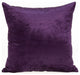 18" X 7" X 18" Transitional Purple Solid Pillow Cover With Poly Insert