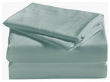 Dobby Stripe Sheet Set with Pillowcases Soft 1800 Count Bamboo Feel Deep Pockets