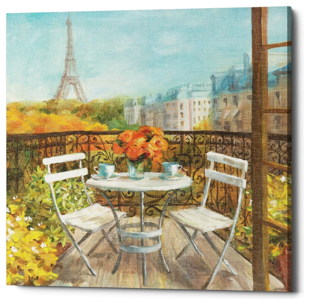 "September In Paris" Giclee Canvas Wall Art, 26"x26"