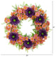 21 in. Mixed Daisy Artificial Wreath