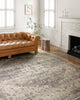Loloi II Hathaway Printed Steel / Ivory Area Rug, 7'-6" X 9'-6"