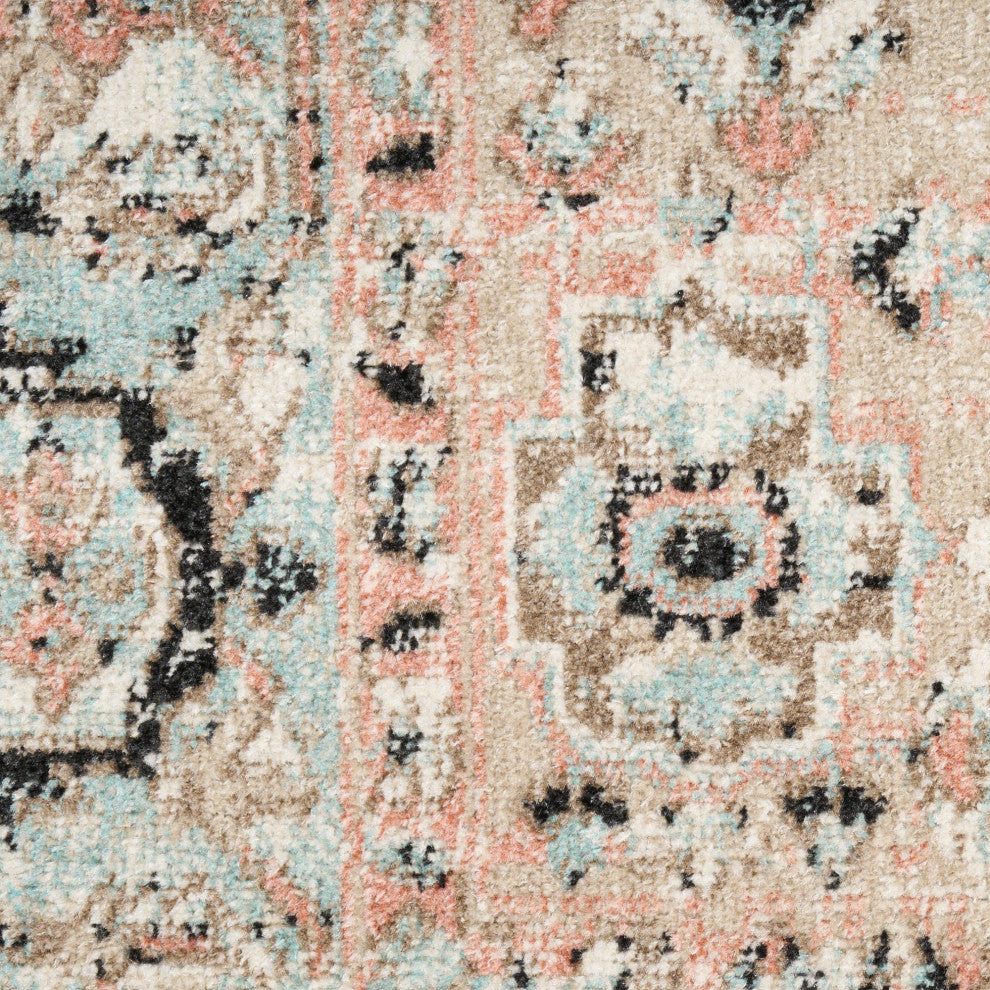 Nourison Washable Decor 9' x 12' Peach Vintage Indoor Rug