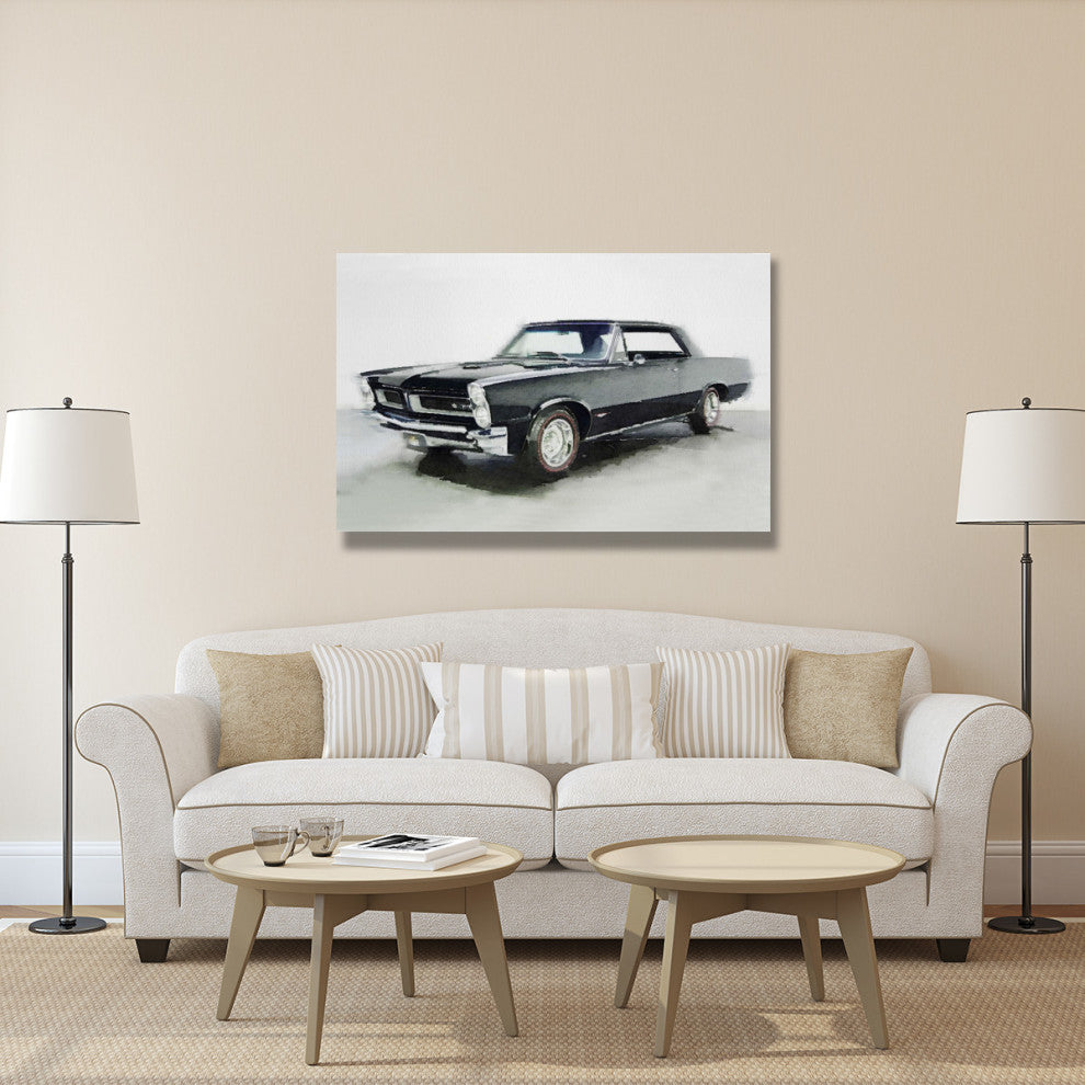 "1966 Pontiac GTO Watercolor" Fine Art Print