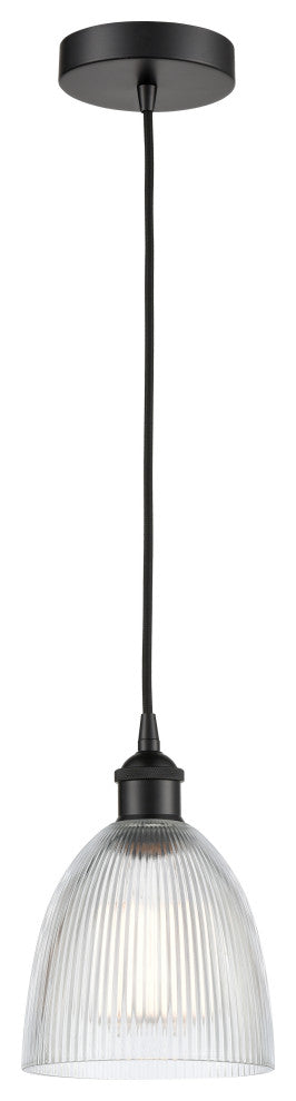 Innovations 616-1P-BK-G382-LED 1-Light Mini Pendant, Matte Black