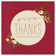 Give Thanks Circle Floral 2 24"x24" Canvas Wall Art