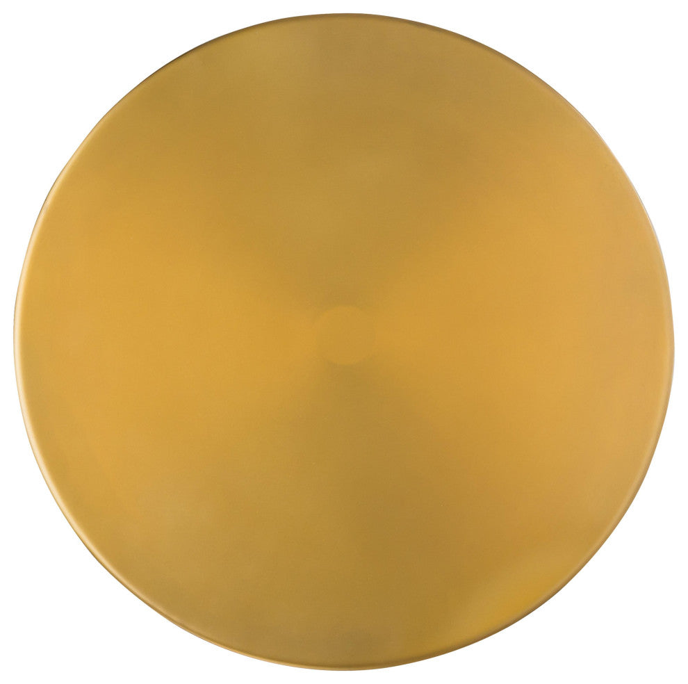 Glass Side Table, Brass Gold End Table, Modern Eclectic Accent Table, Round Top