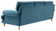 Rustic Manor Darnell Sofa Upholstered, Velvet/Linen, Teal/Velvet