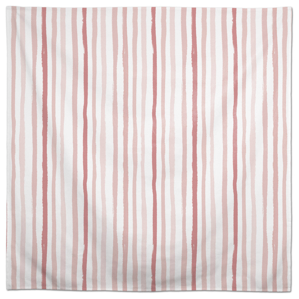 Vertical Strokes Pink 2 58x58 Tablecloth