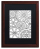 Hello Angel 'Family Mandalas' Art, Wood Frame, Black Mat, 20x16