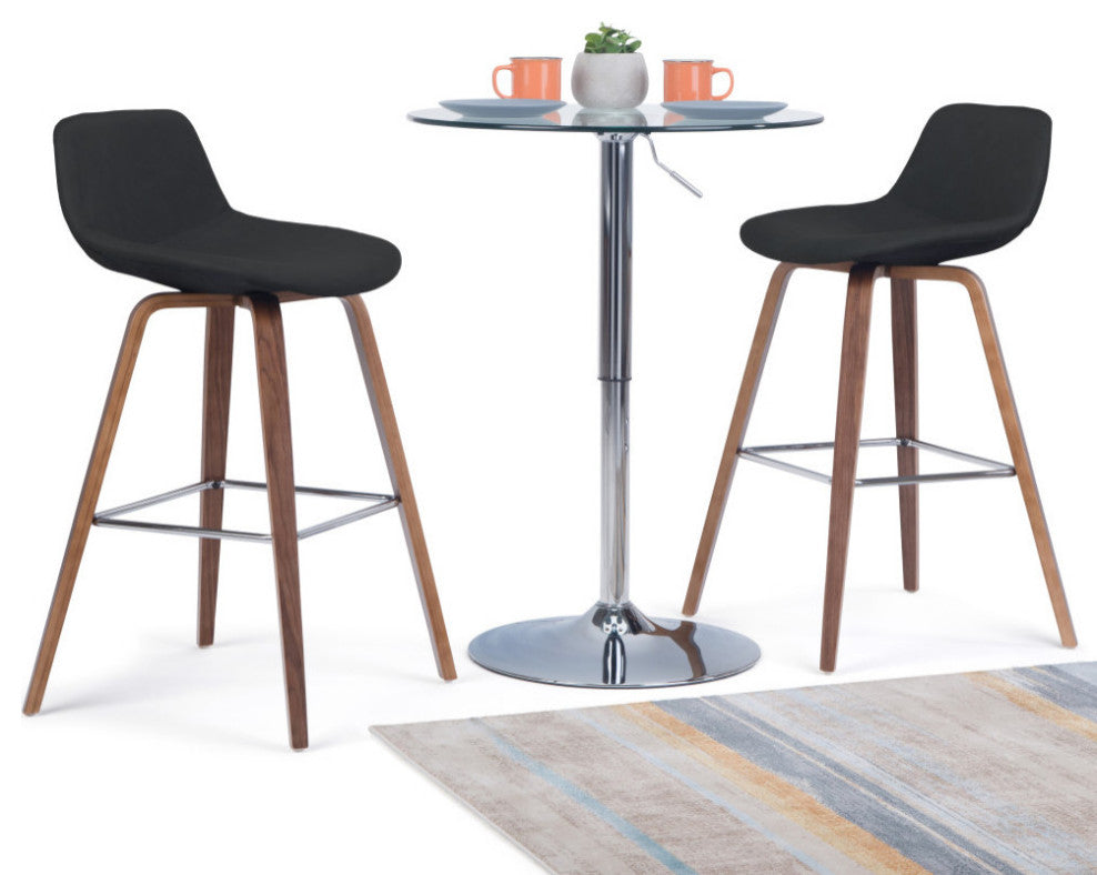 Randolph Bentwood Counter Stool, Set of 2, Black
