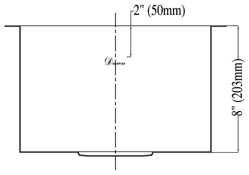 Dawn Undermount Square Single Bowl Bar Sink