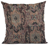 Bear Valley Red Luxury Throw Pillow, 24"x24"