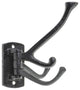 Cloakroom Swiveling Wall Hook, Black