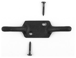Wrought Iron Window Cleat Hook Black 4" H Pack of 8 |