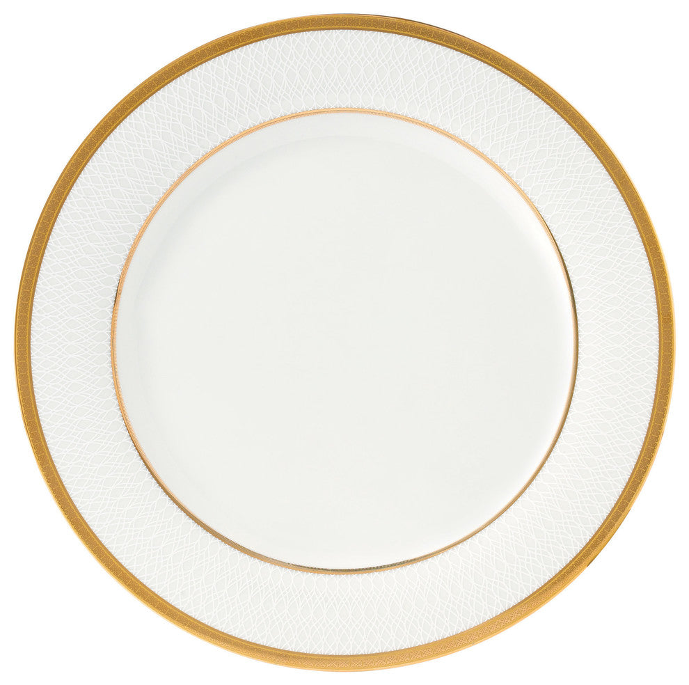 57 Piece Gold Border Porcelain Dinnerware Set-Service for 8-Josephine