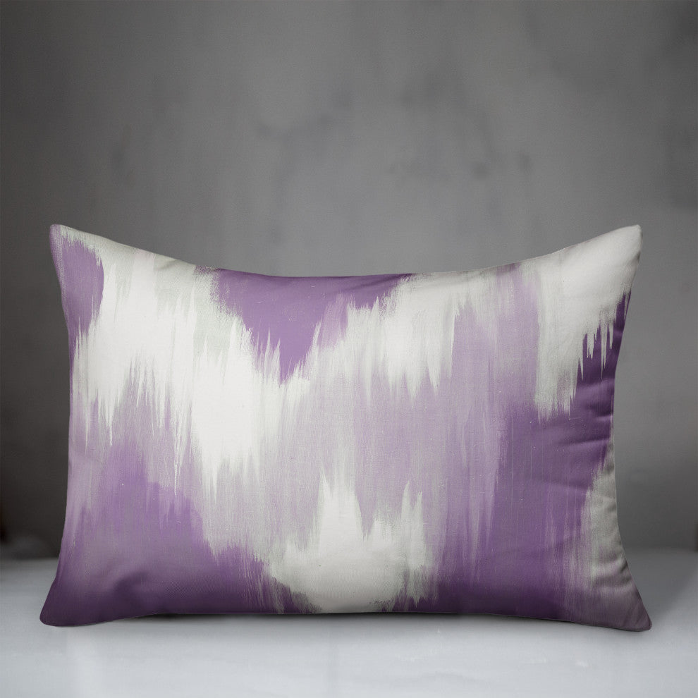 Purple Splotches 20x14 Spun Poly Pillow