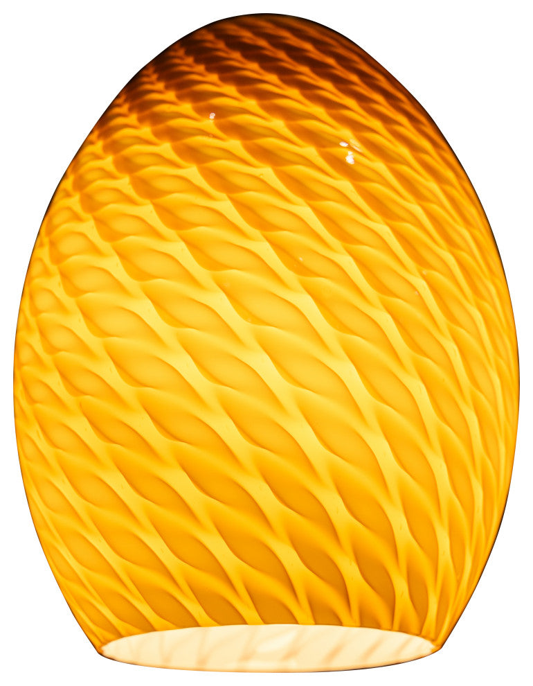 Firebird Brandy Pendant Glass Shade, Amber Firebird