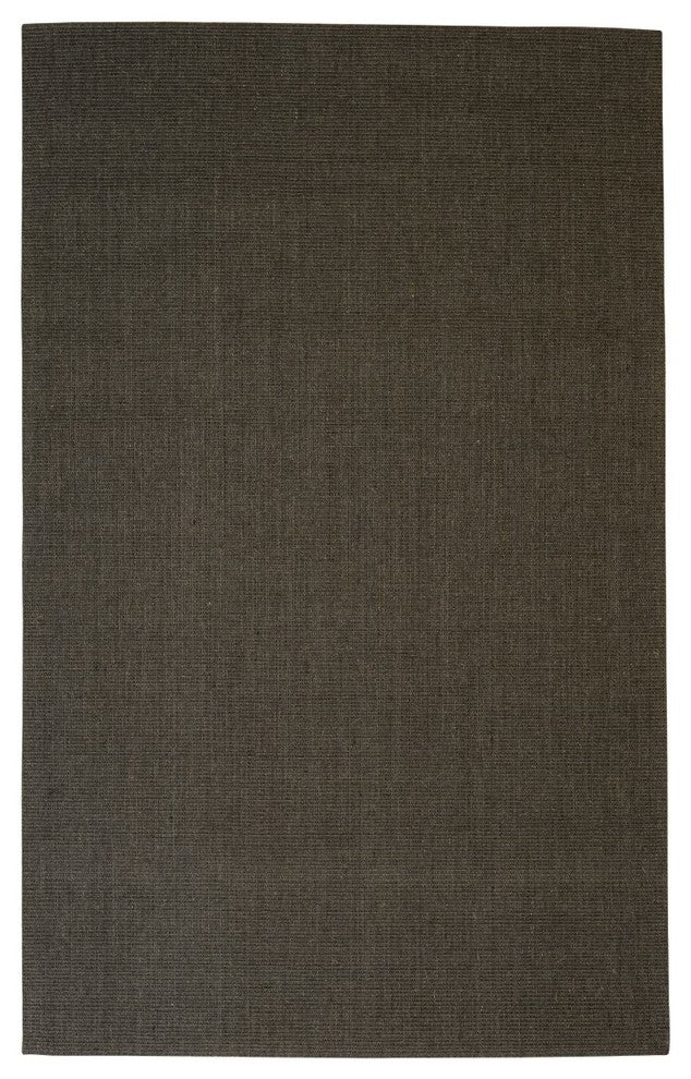Natural Area Rugs 100% Recycled Fiber Kenning Black Sisal Rug (9' x 12')