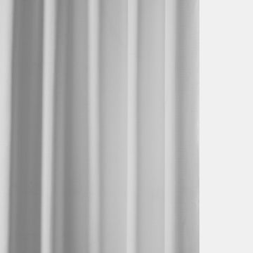 Italian Faux Linen Curtain Single Panel, Dove White, 50"x96"