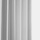Italian Faux Linen Curtain Single Panel, Dove White, 50"x96"