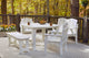 Carolina Preserves 2-Seat Bench No Back, Twilight Blue Wash