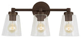Wilshire three light vanity