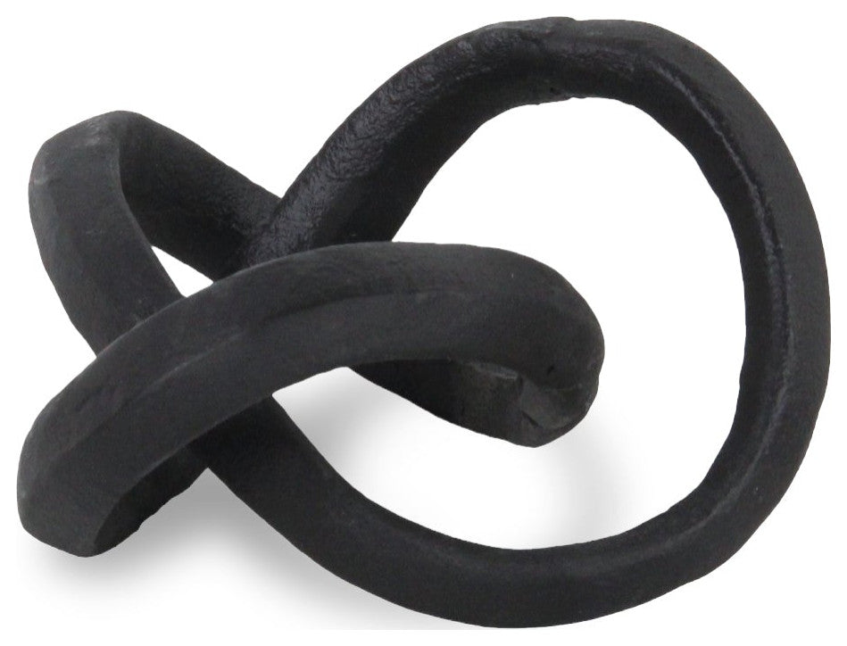 Kompo Modern Black Abstract Infinite Knot Decor