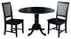 42" Dual Drop Leaf Table With 2 Mission Chairs