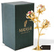 24k Gold Plated Rose Flower Tabletop Ornament